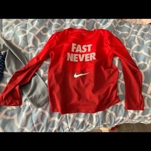 Boys size 7 long sleeve Nike shirts